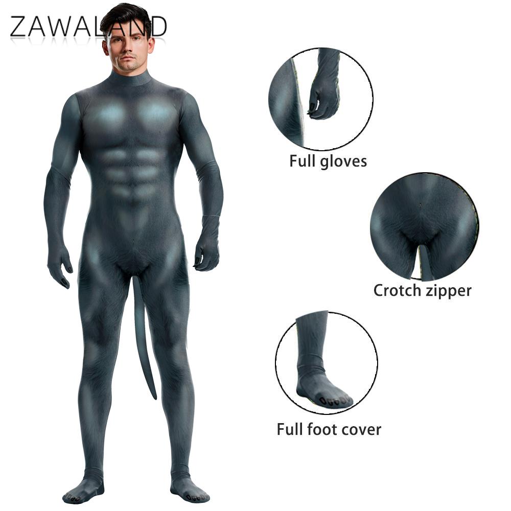 Summer Vacation Clothing Men - Zawdan kostum hewan Halloween dengan ekor