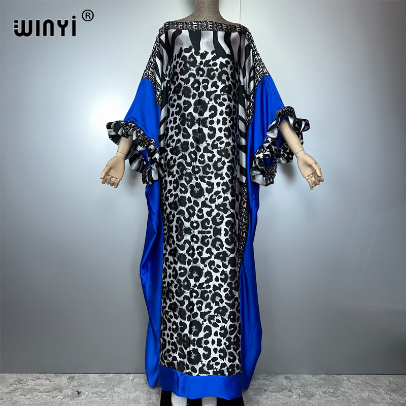 Summer Clothing Holiday - WINYI Gaun Malam Motif Macan Tutul
