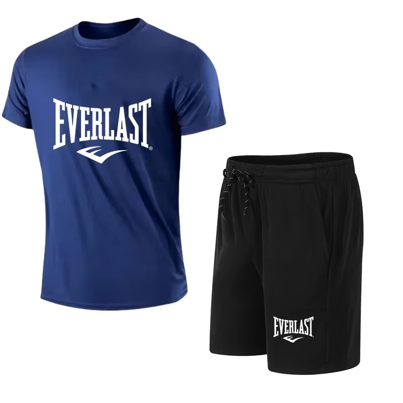 Summer Clothing Sets Men - EVERLAST Kaus Pria + Celana Pendek