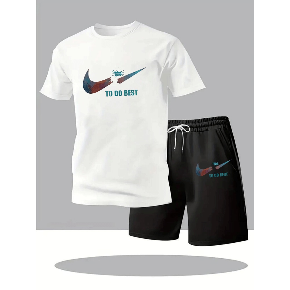 Summer Clothing Sets Men - Pakaian Olahraga Musim Panas Baru Setelan
