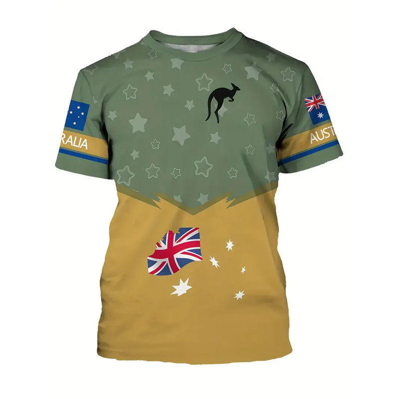 Summer Clothing Australia - Kaus bendera nasional Australia untuk pakaian