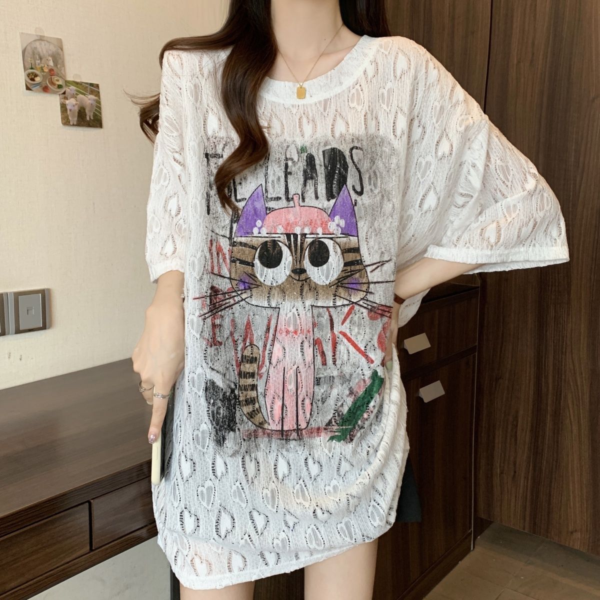 Summer Clothing Cartoon - Pakaian wanita ukuran besar musim semi