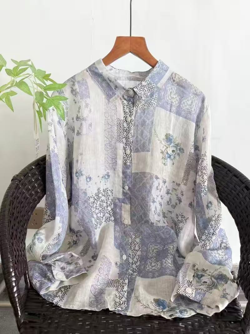 Summer Clothing Brands For Women - Kemeja dan blus linen ramie 100%