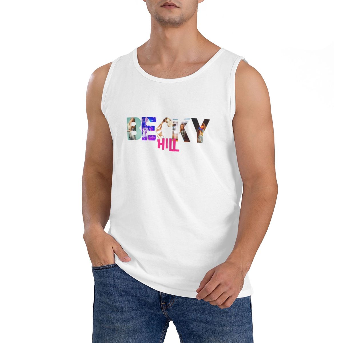 Summer Hill Clothing - Kaus Tanpa Lengan Stiker Klasik Becky