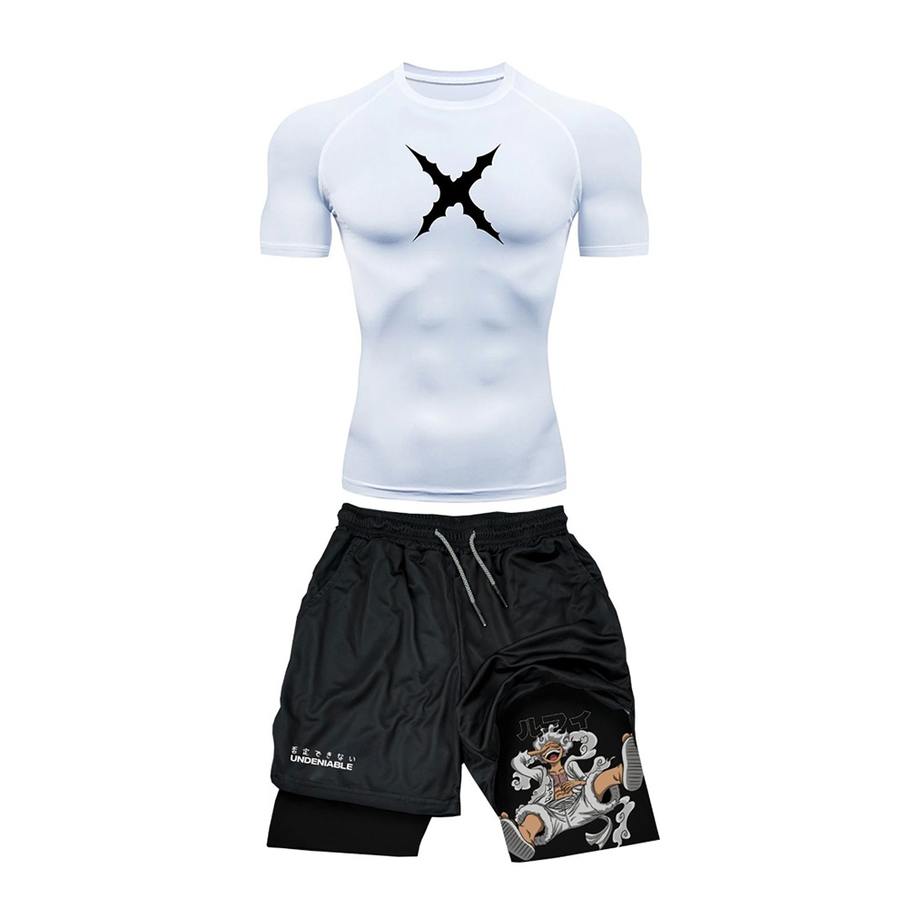 Summer Clothing Haul - Set Kaos Olahraga ONE PIECE Luffy