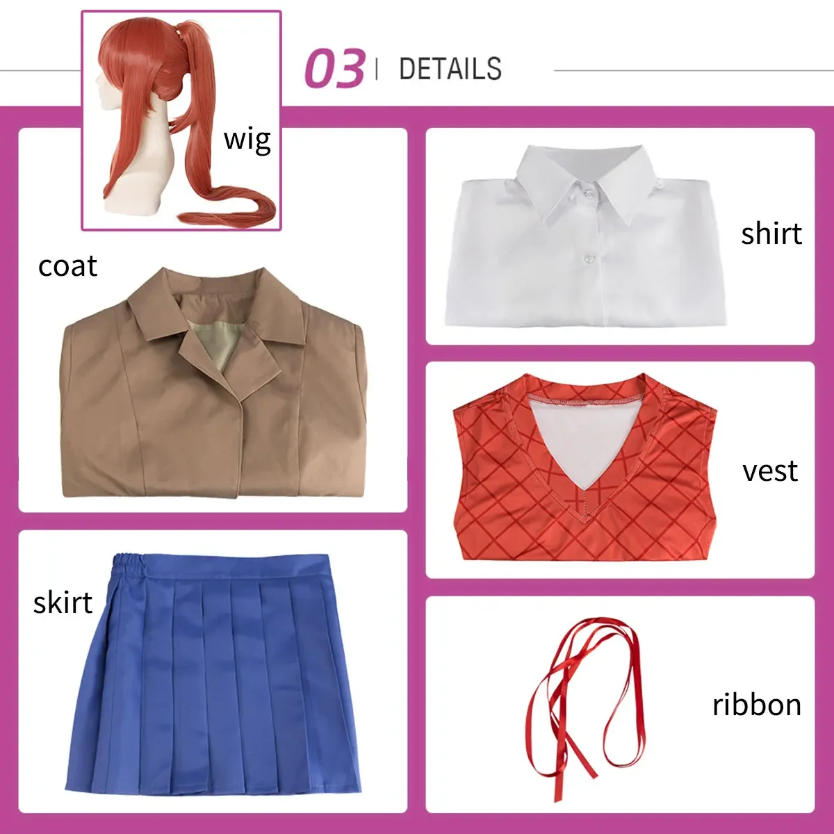Kostum Cosplay Anime Doki Doki - Summer Vacation Clothing Men ulasan dan harga