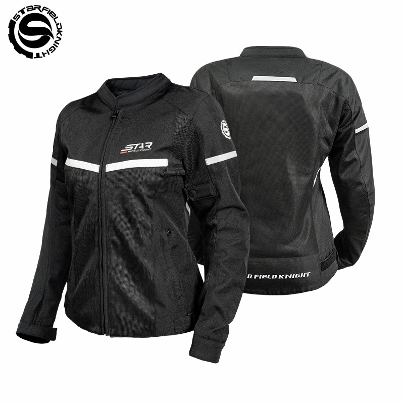 Jaket Motor Hitam & Putih SFK  - Summer Knights Clothing ulasan dan harga
