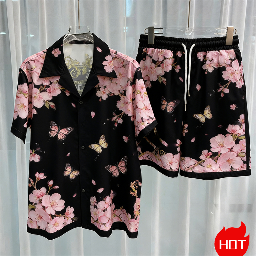 Setelan pria cetak digital, se - Summer Clothing Sets Men ulasan dan harga