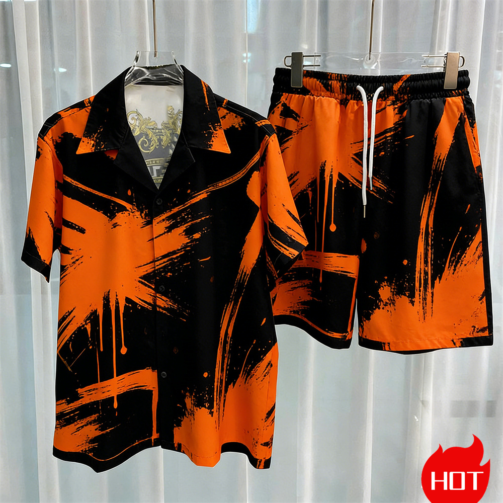 Setelan pria cetak digital, se - Summer Clothing Sets Men ulasan dan harga