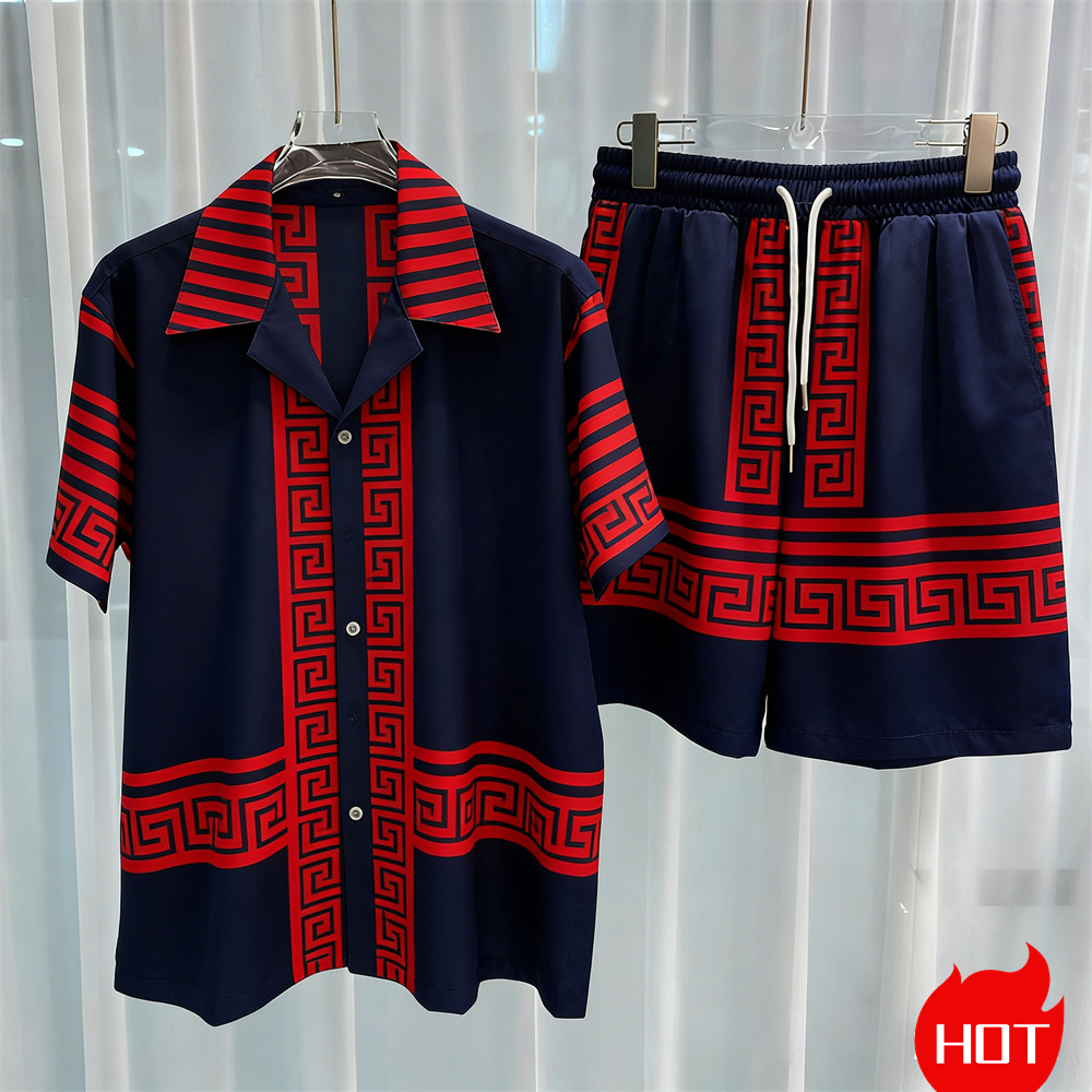Setelan pria cetak digital, se - Summer Clothing Sets Men ulasan dan harga