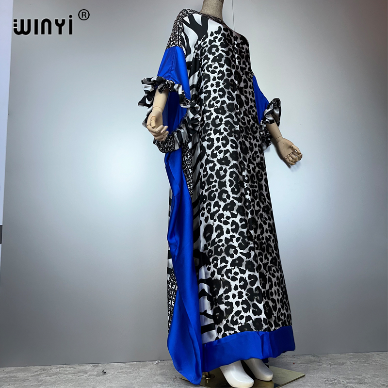 WINYI Gaun Malam Motif Macan T - Summer Clothing Holiday ulasan dan harga
