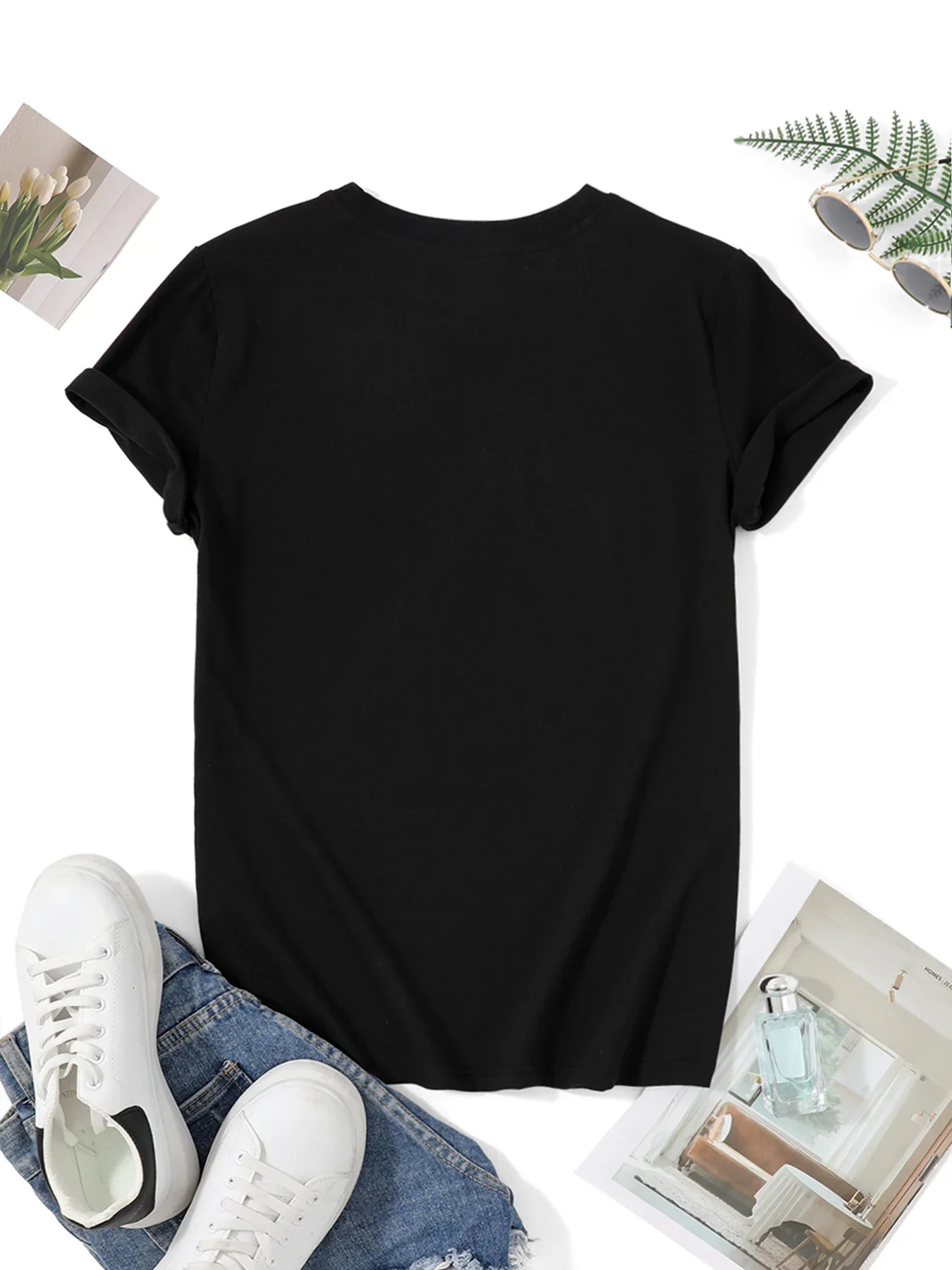Atasan Kasual Kerah Bulat untu - Summer Clothing Cartoon ulasan dan harga