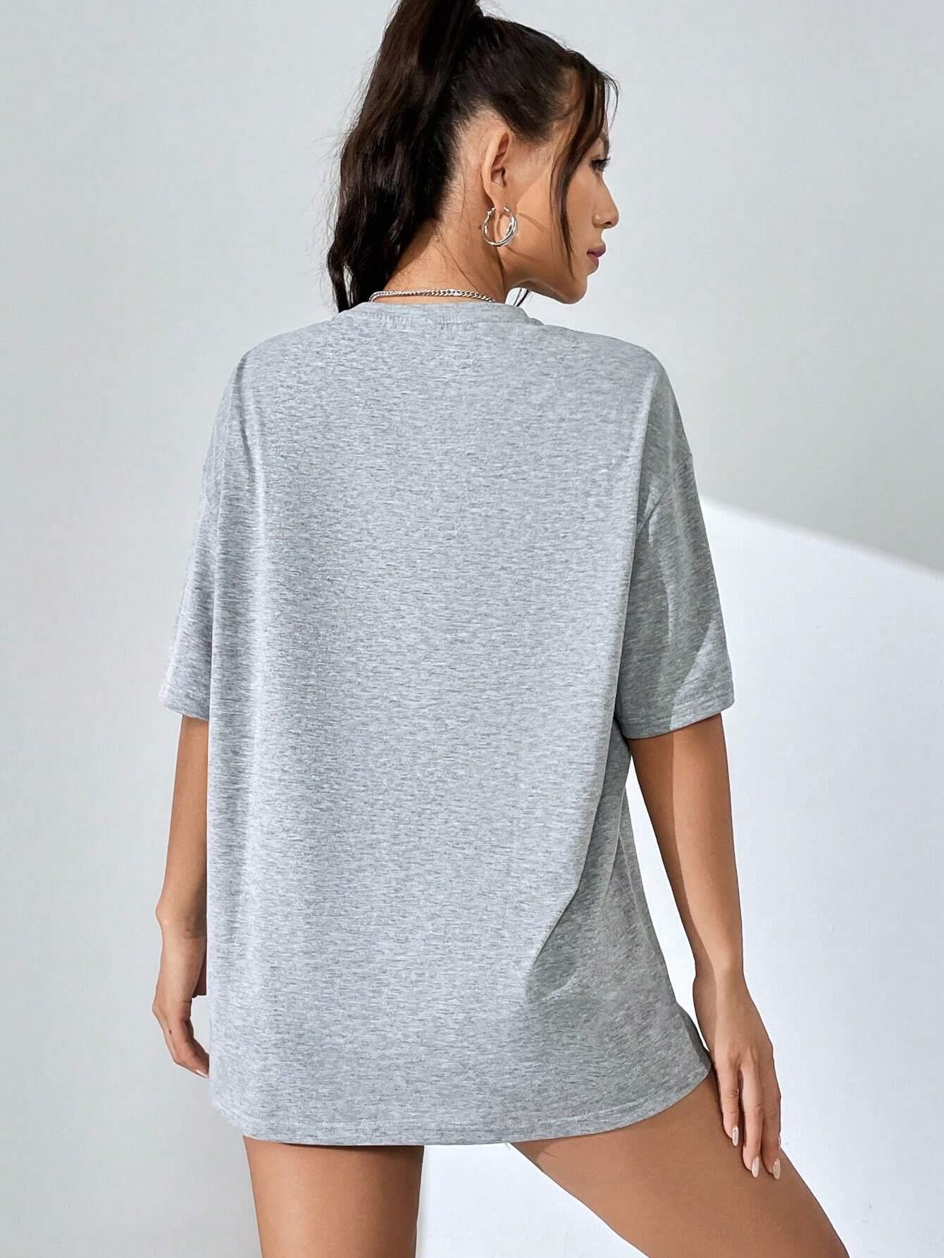 Malibu kaus wanita motif huruf - Summer Clothing Brands For Women ulasan dan harga