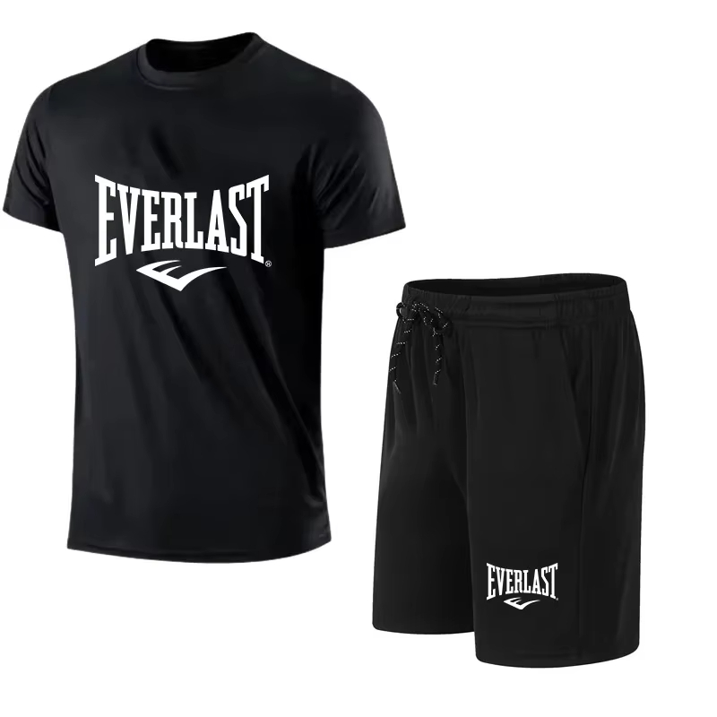 EVERLAST Kaus Pria + Celana Pe - Summer Clothing Sets Men ulasan dan harga