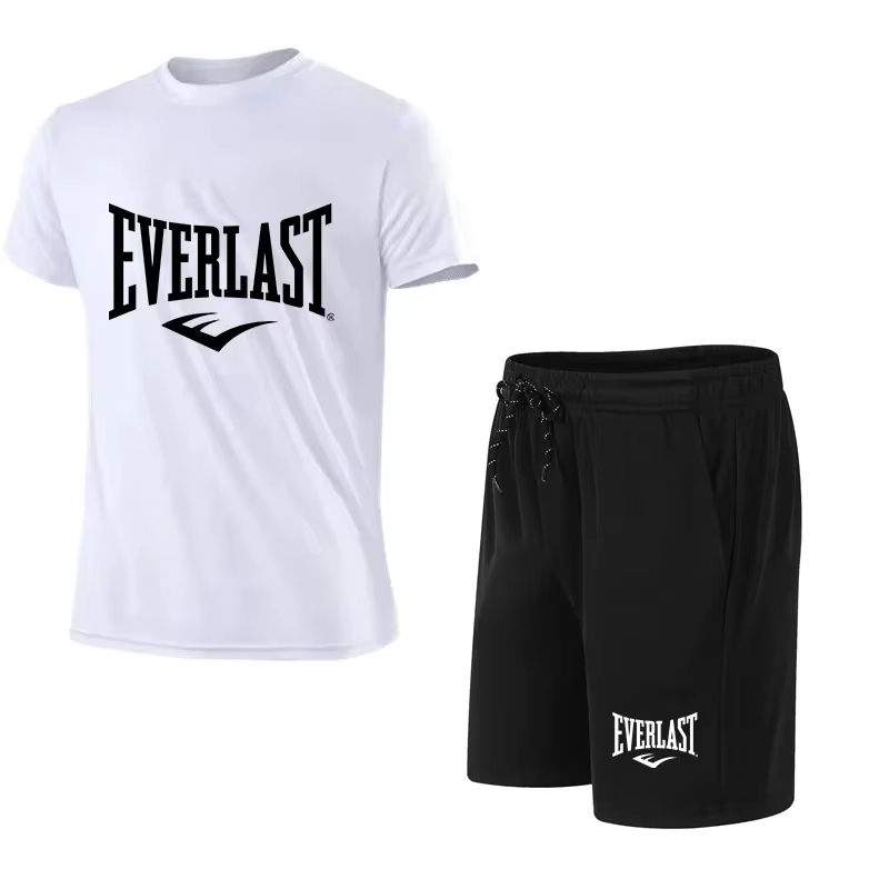 EVERLAST Kaus Pria + Celana Pe - Summer Clothing Sets Men ulasan dan harga