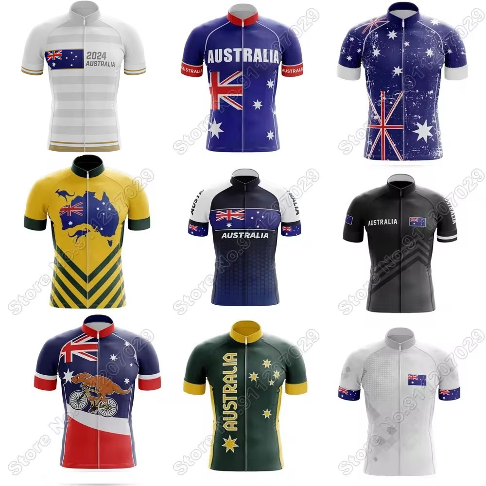 Jersey sepeda tim nasional Aus - Summer Clothing Australia ulasan dan harga
