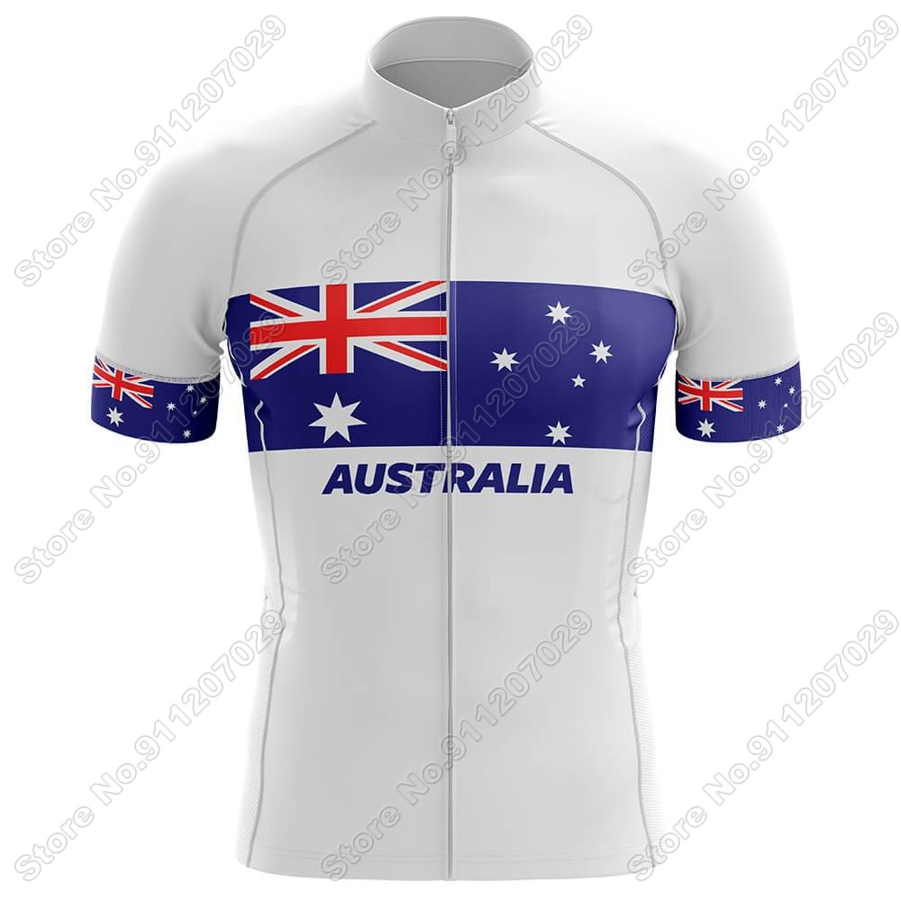 Jersey sepeda tim nasional Aus - Summer Clothing Australia ulasan dan harga