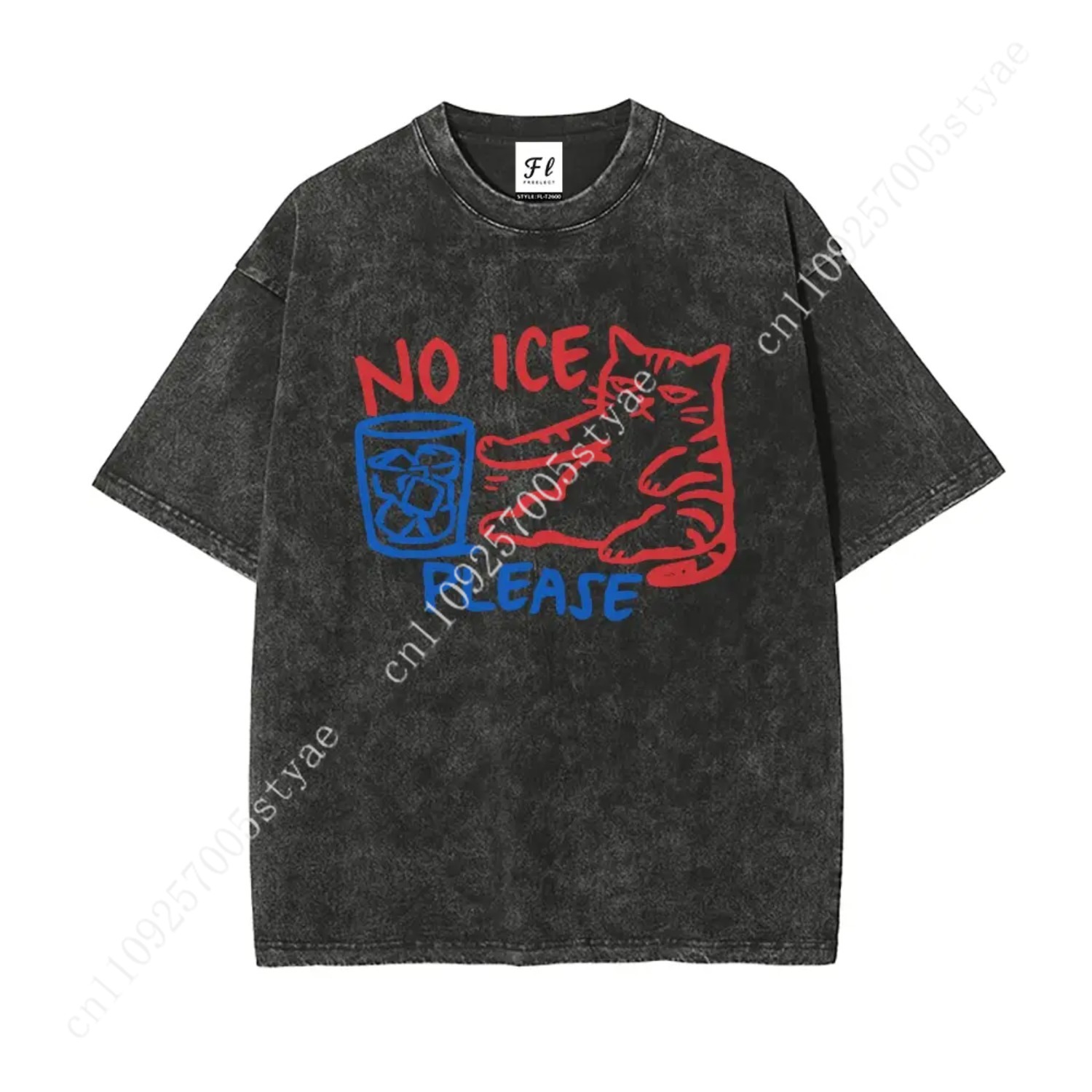 Kaos No ICE Please Cat Abolish - Summer Quilt ulasan dan harga