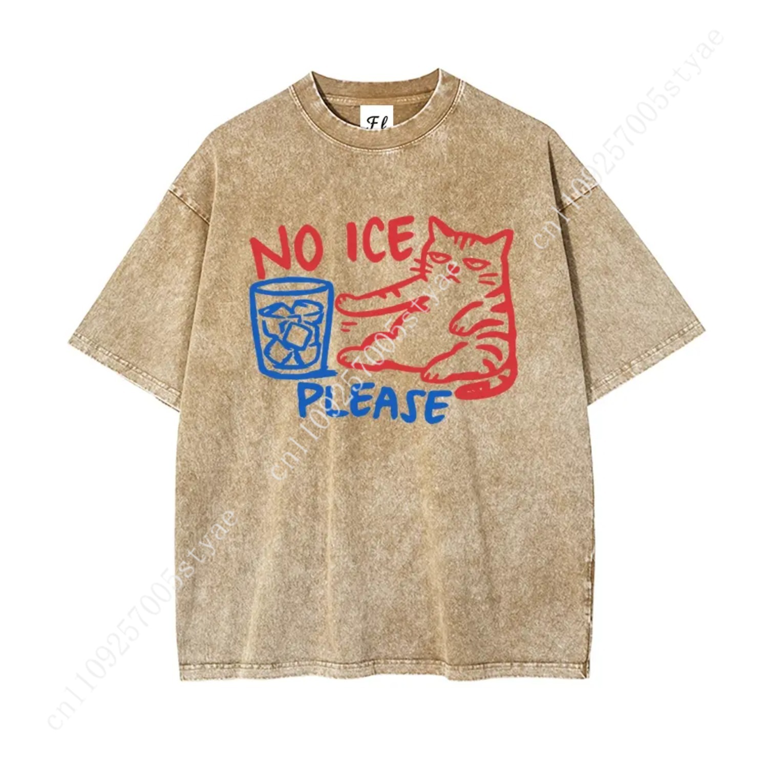 Kaos No ICE Please Cat Abolish - Summer Quilt ulasan dan harga