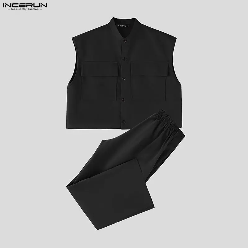 INCERUN Set Pria Atasan Crop T - Summer Clothing Sets Men ulasan dan harga