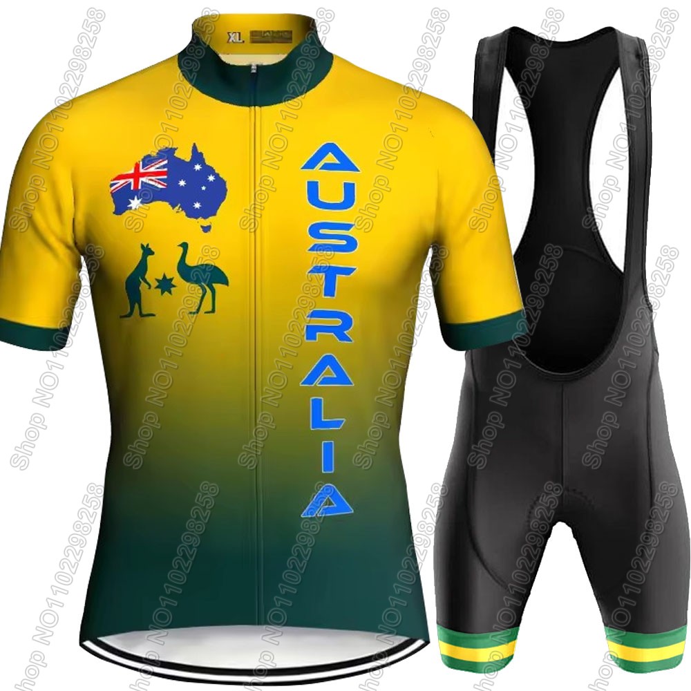 Set Jersey Bersepeda Tim Nasio - Summer Clothing Australia ulasan dan harga