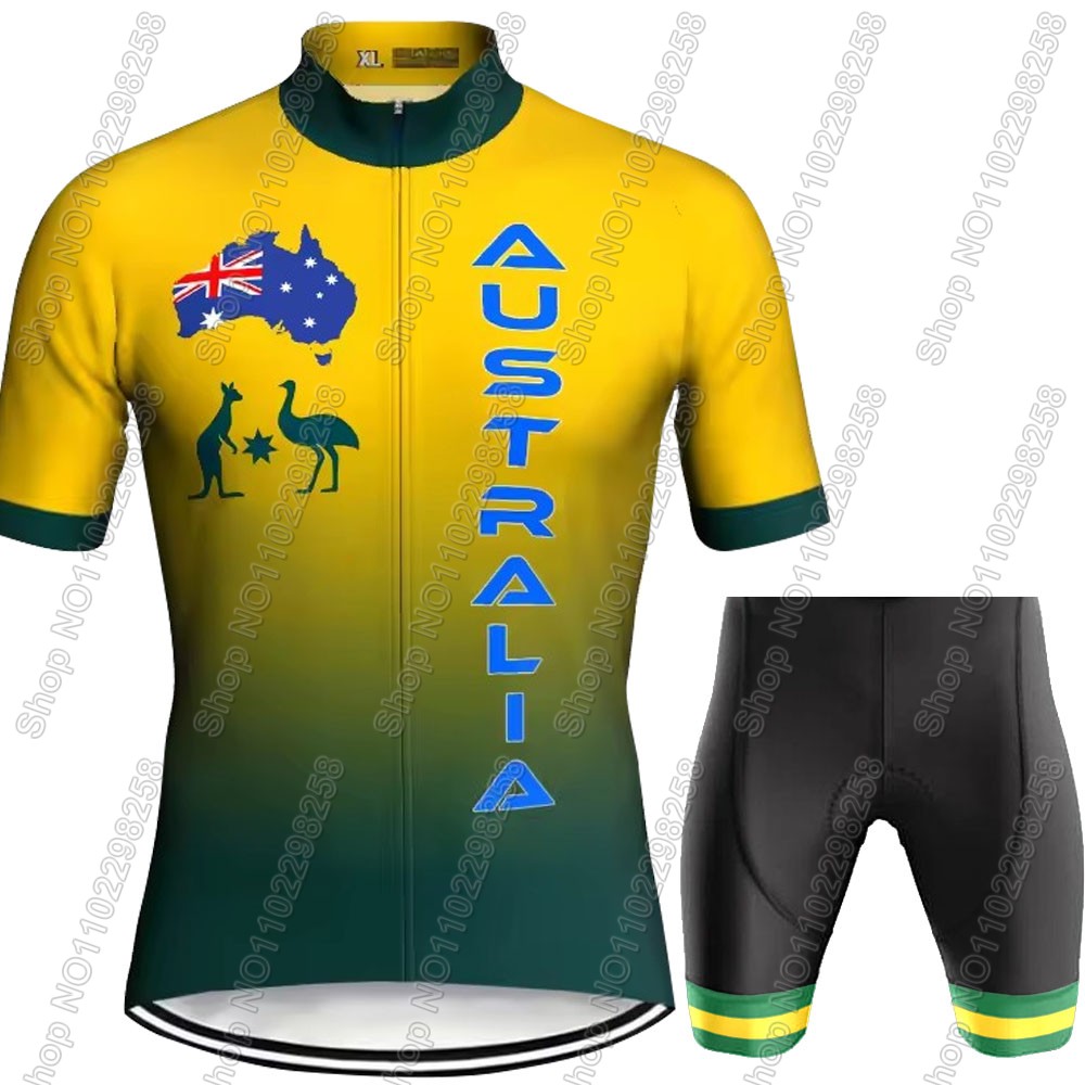 Set Jersey Bersepeda Tim Nasio - Summer Clothing Australia ulasan dan harga
