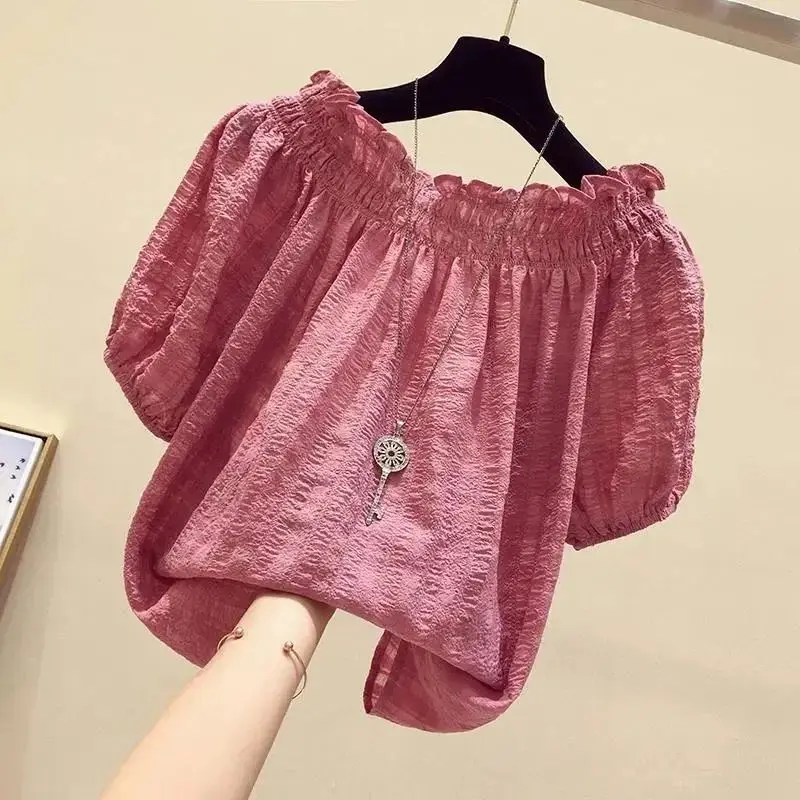 Rose Red blus sifon wanita, At - Summer Clothing In Winter ulasan dan harga