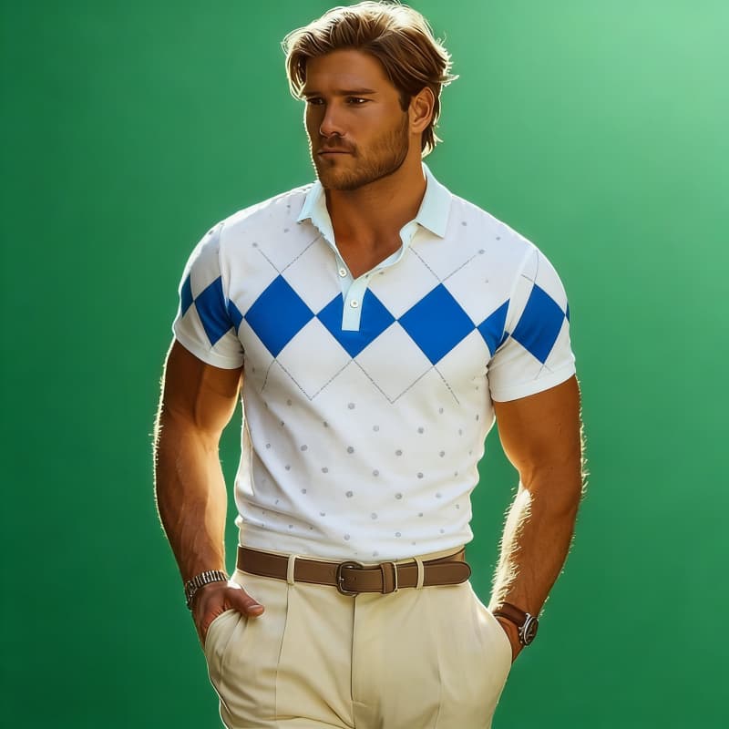 Pakaian Pria Kemeja Polo Lenga - Summer Clothing Holiday ulasan dan harga