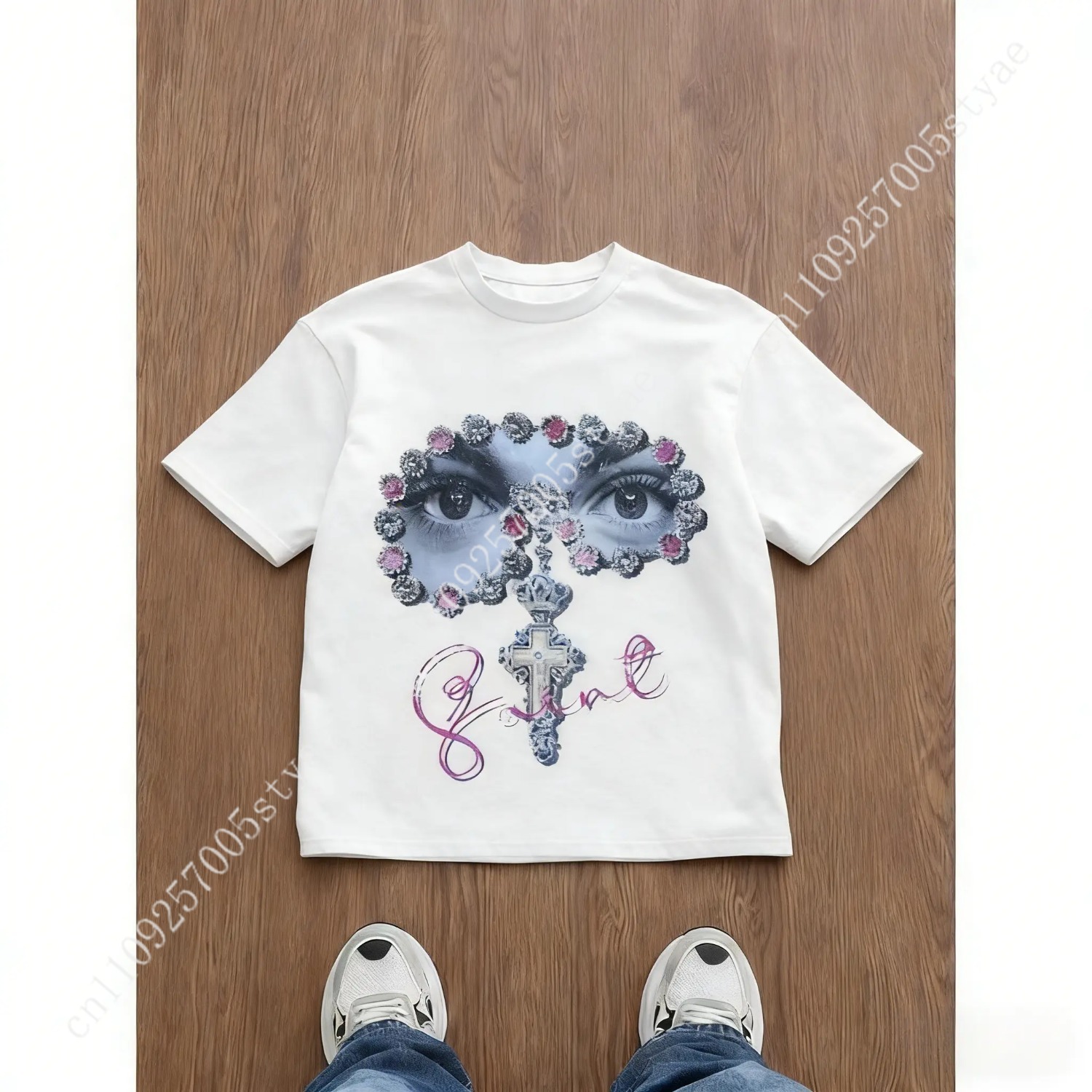 Kaos Pria Longgar Bermotif Gra - Summer Quilt ulasan dan harga