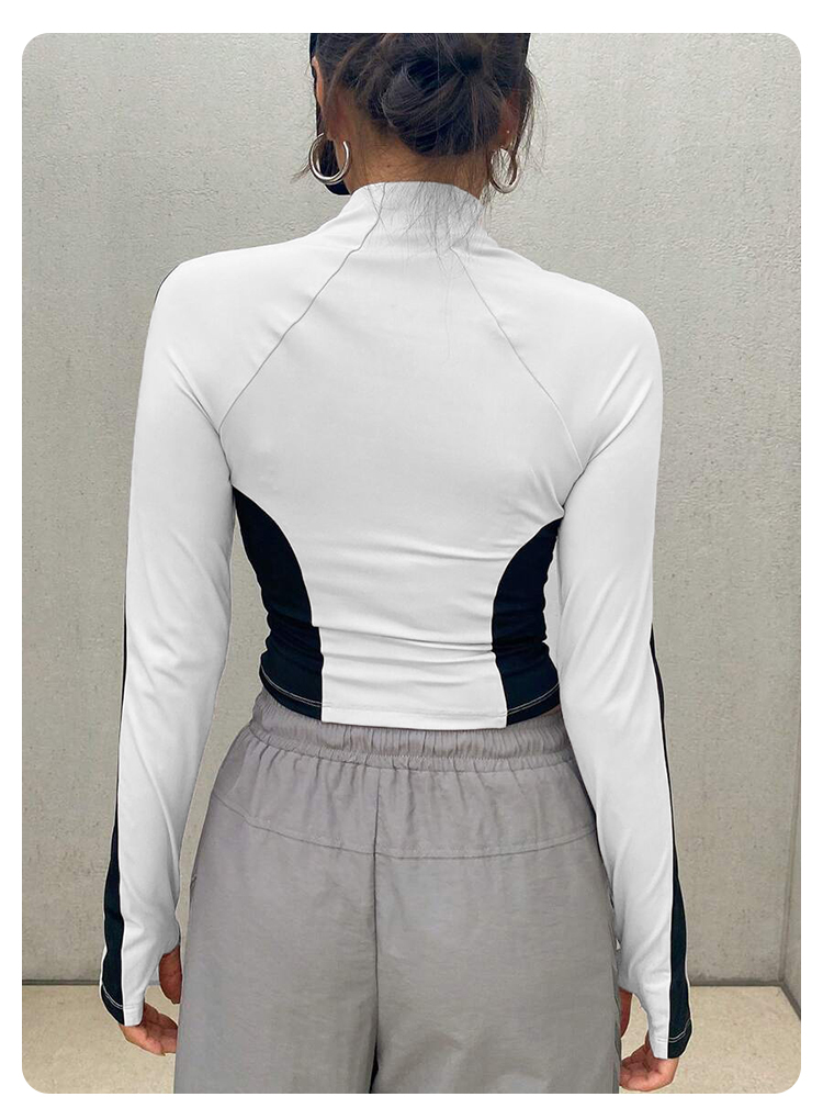 Jaket Yoga Kerah Tinggi untuk  - Summer Clothing Types ulasan dan harga