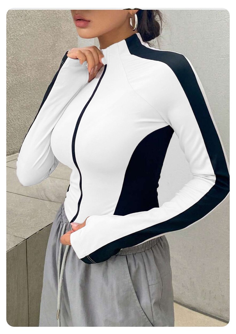 Jaket Yoga Kerah Tinggi untuk  - Summer Clothing Types ulasan dan harga