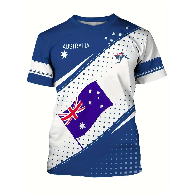 Kaus bendera nasional Australi - Summer Clothing Australia ulasan dan harga
