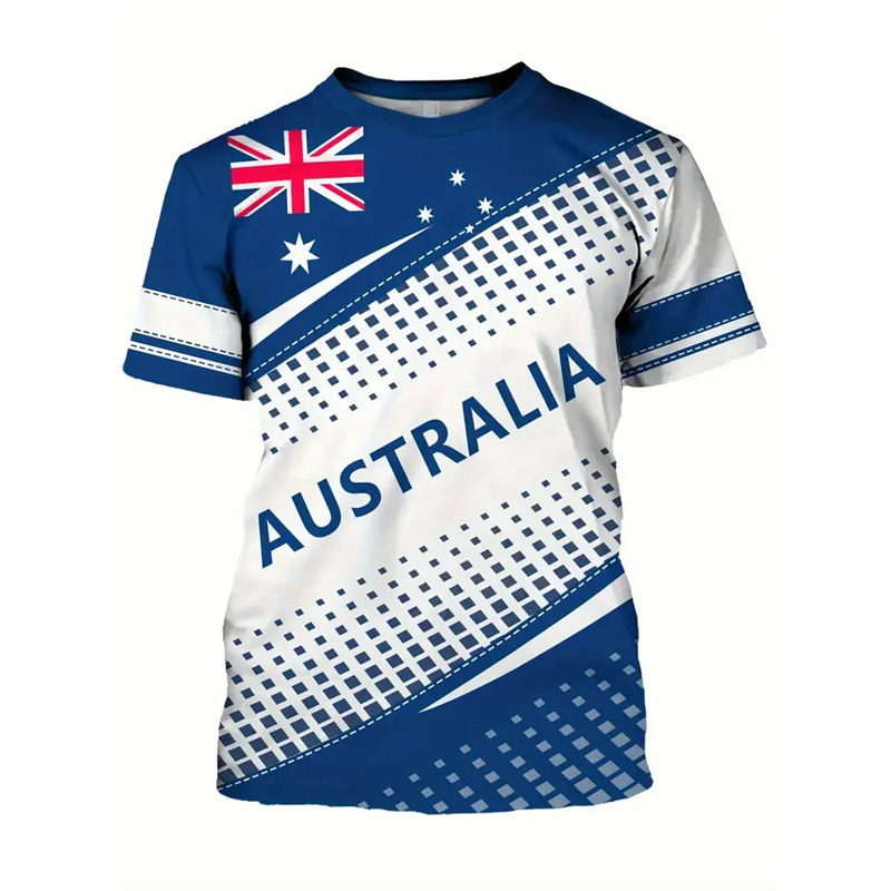 Kaus bendera nasional Australi - Summer Clothing Australia ulasan dan harga
