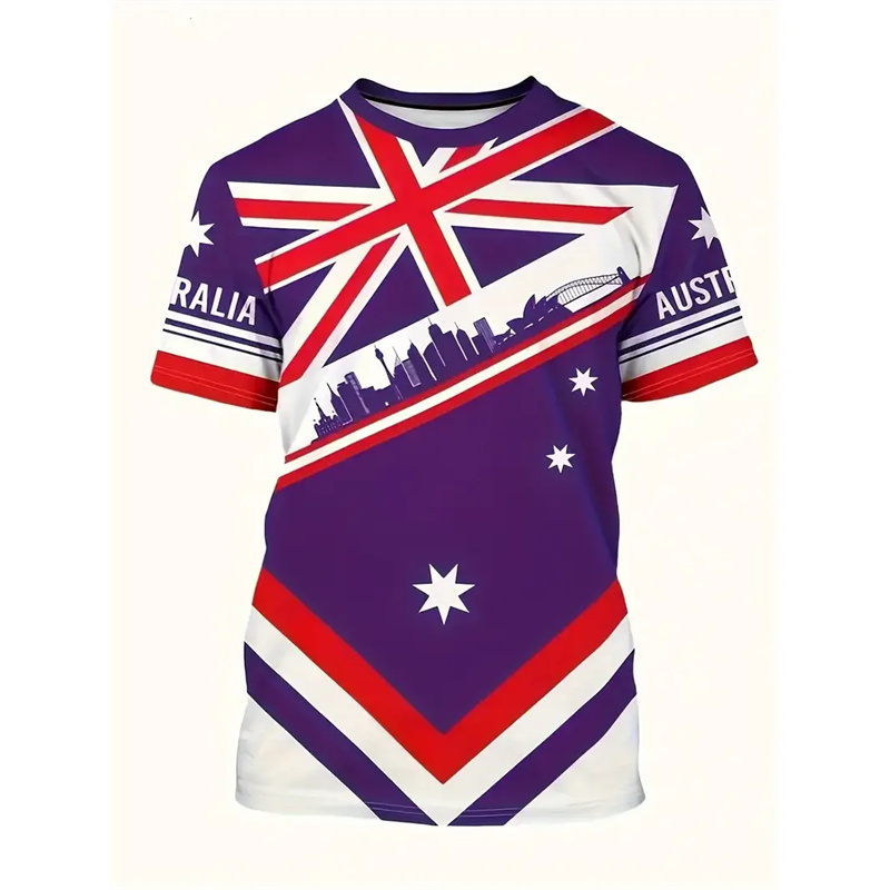 Kaus bendera nasional Australi - Summer Clothing Australia ulasan dan harga