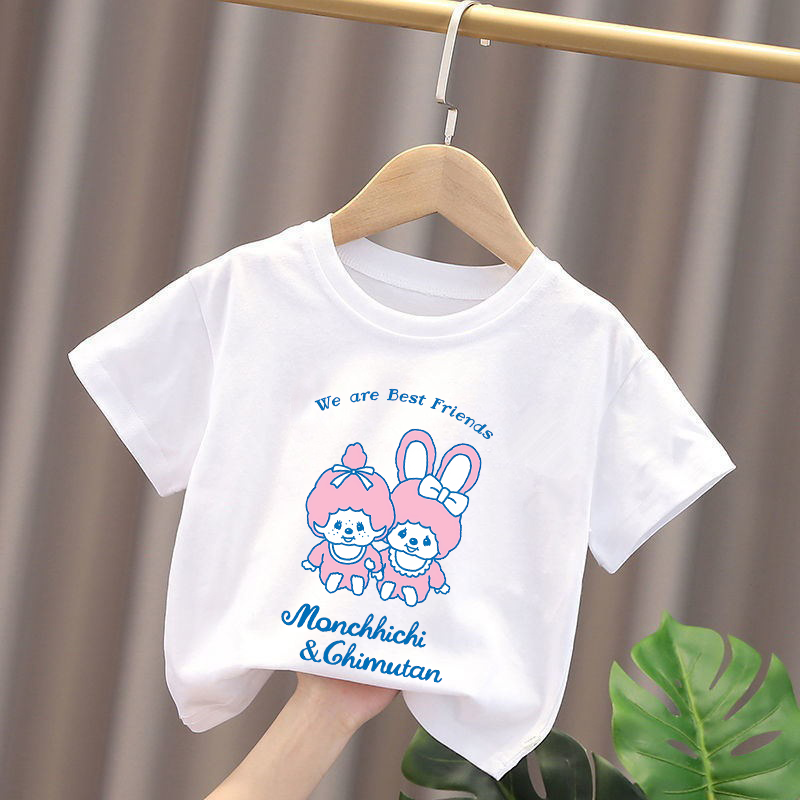 Kaus Anak-anak Monchhichi Kaus - Summer Clothing Cartoon ulasan dan harga