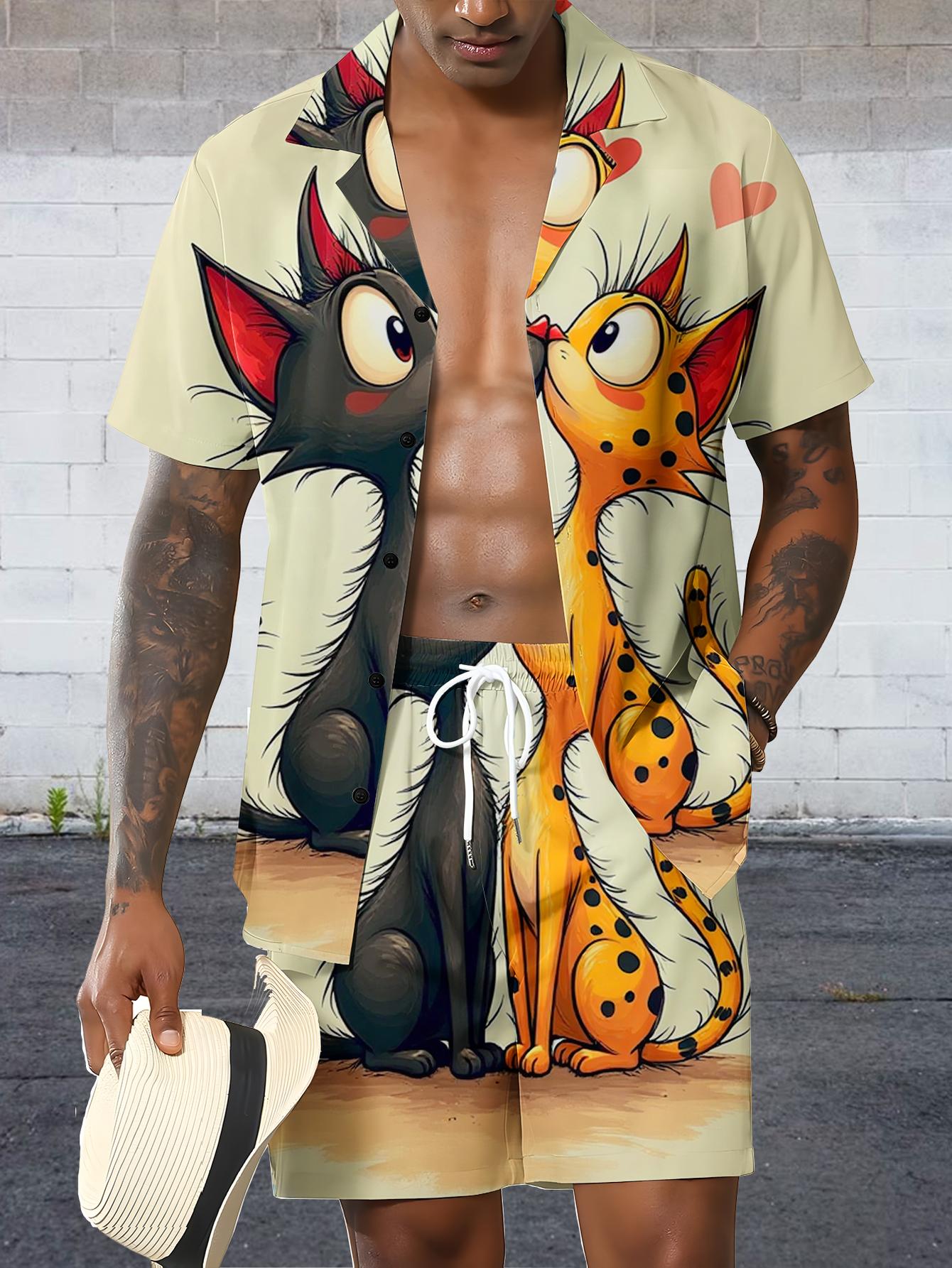 Setelan Kemeja Pria 2026 Pakai - Summer Clothing Sets Men ulasan dan harga
