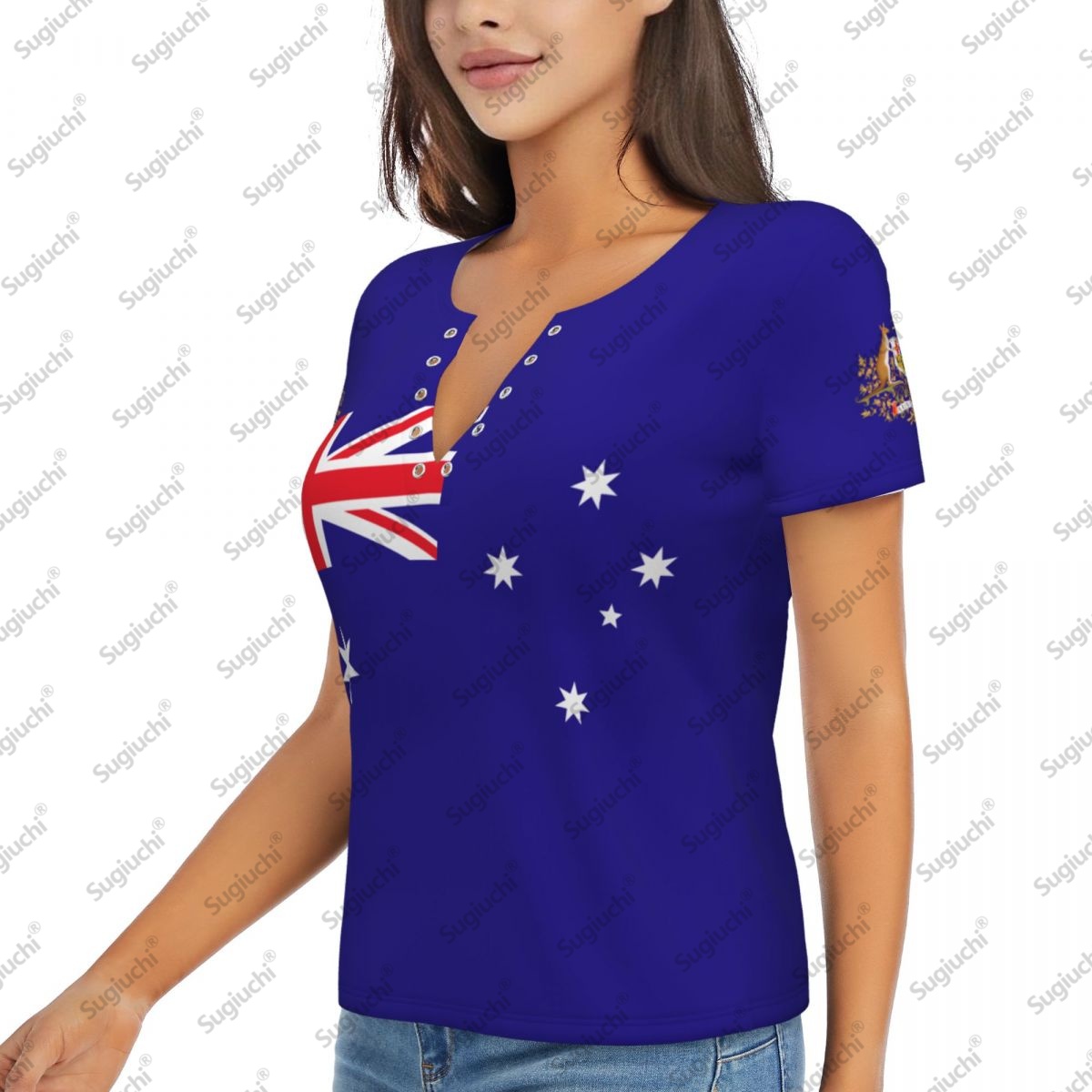 Kaus Modis Lengan Pendek 3D Wa - Summer Clothing Women Australia ulasan dan harga
