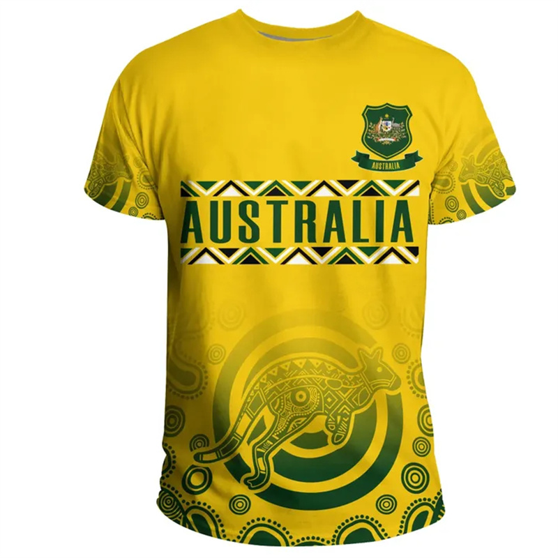 Kaus gambar 3D bendera Austral - Summer Clothing Australia ulasan dan harga