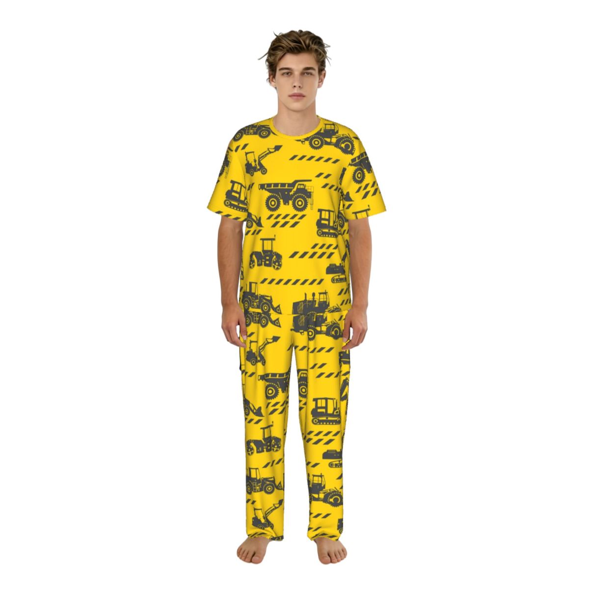 Setelan Piyama Pria Lengan Pen - Summer Clothing Cartoon ulasan dan harga