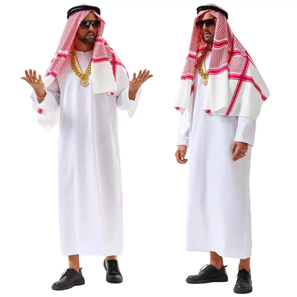 Kostum Dubai Arab UEA Sheik Co - Summer Vacation Clothing Men ulasan dan harga