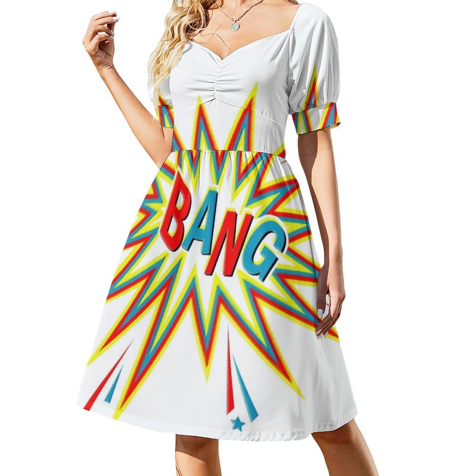 Gaun Boho Chic Elegan untuk Pe - Summer Clothing Cartoon ulasan dan harga