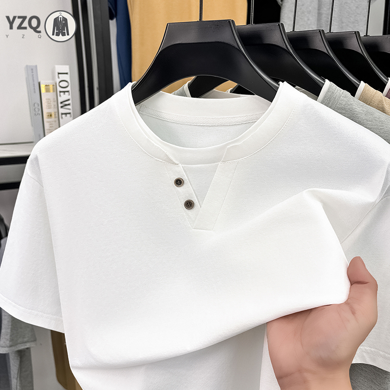 Kaos Lengan Pendek Pria Kerah  - Summer Clothing Types ulasan dan harga
