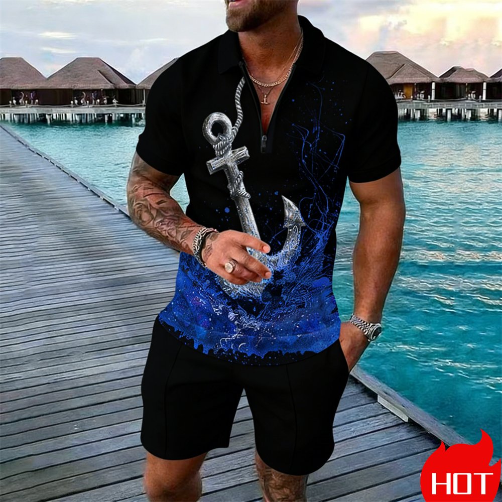 Setelan kaos polo pria musim p - Summer Vacation Clothing Men ulasan dan harga