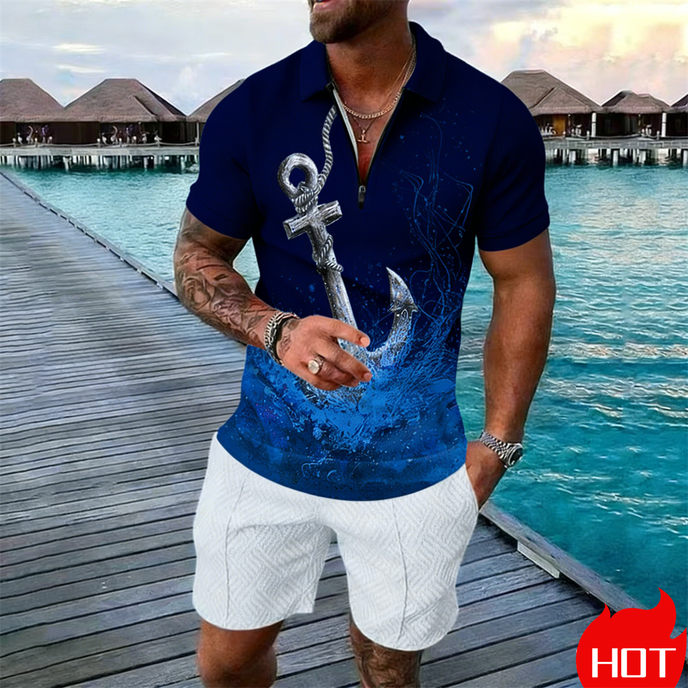 Setelan kaos polo pria musim p - Summer Vacation Clothing Men ulasan dan harga